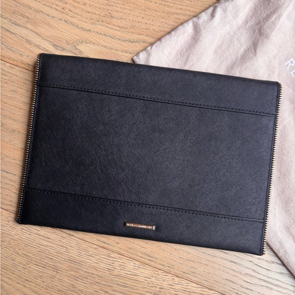 Rebecca Minkoff Black Envelope Clutch - Picture 3 of 4